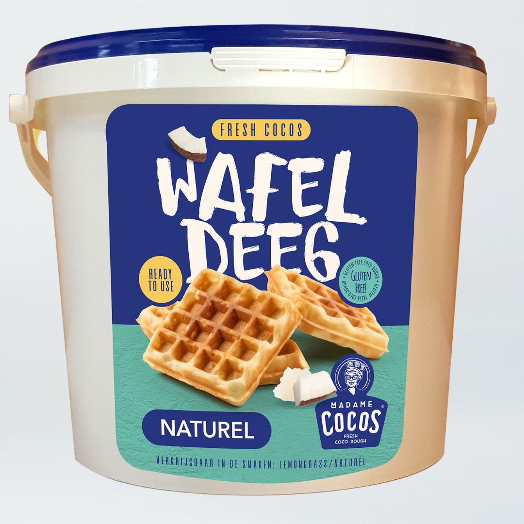 Cocoswafeldeeg Naturel – Madame Cocos