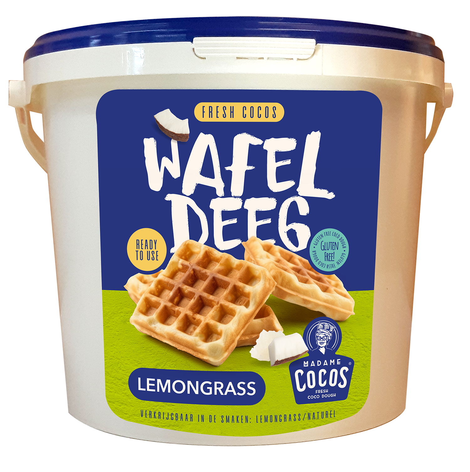 Cocoswafeldeeg Lemongrass – Madame Cocos